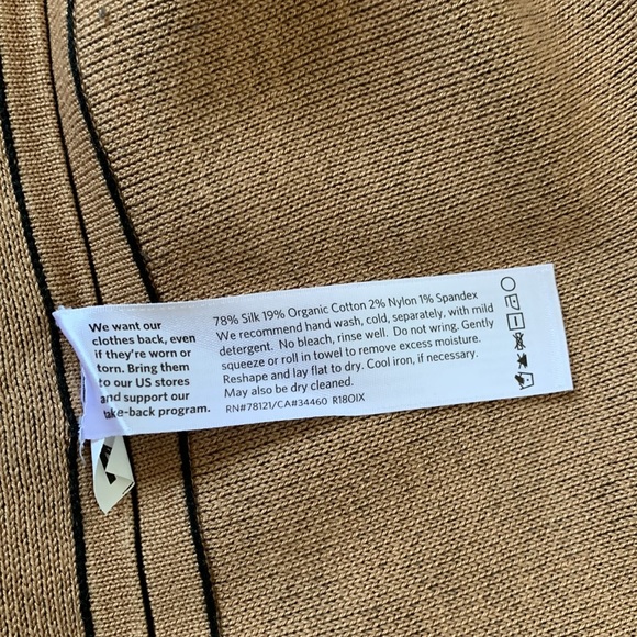 NWT Eileen Fisher Silk and Organic Coton Drape Front Cardigan, sz L - Picture 8 of 10